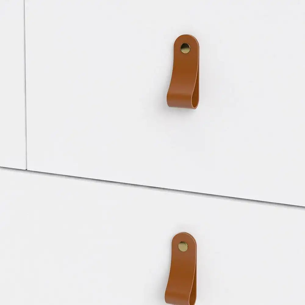 Barcelona Shaker Style (3+2) 5 Drawer Chest of Drawers in White - Price Crash Furniture