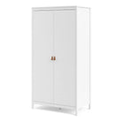 Barcelona Wardrobe with 2 Doors in White - Price Crash Furniture
