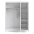 Barcelona Wardrobe with 3 Doors in White - Price Crash Furniture