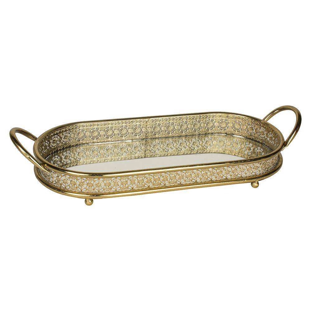 Battlesden Mirrored Serving Tray - Home accessory - Price Crash Furniture