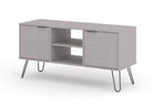 Core Products Augusta 2 Door Flat Screen TV Unit in Grey - Price Crash Furniture