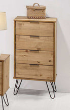 Core Products Augusta 4 Drawer Narrow Chest of Drawers - Price Crash Furniture