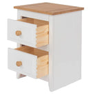 Core Products Capri 2 Drawer Petite Bedside Cabinet White - Price Crash Furniture