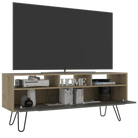 Core Manhattan 2 Drawer Bleached Pine TV Stand - Price Crash Furniture