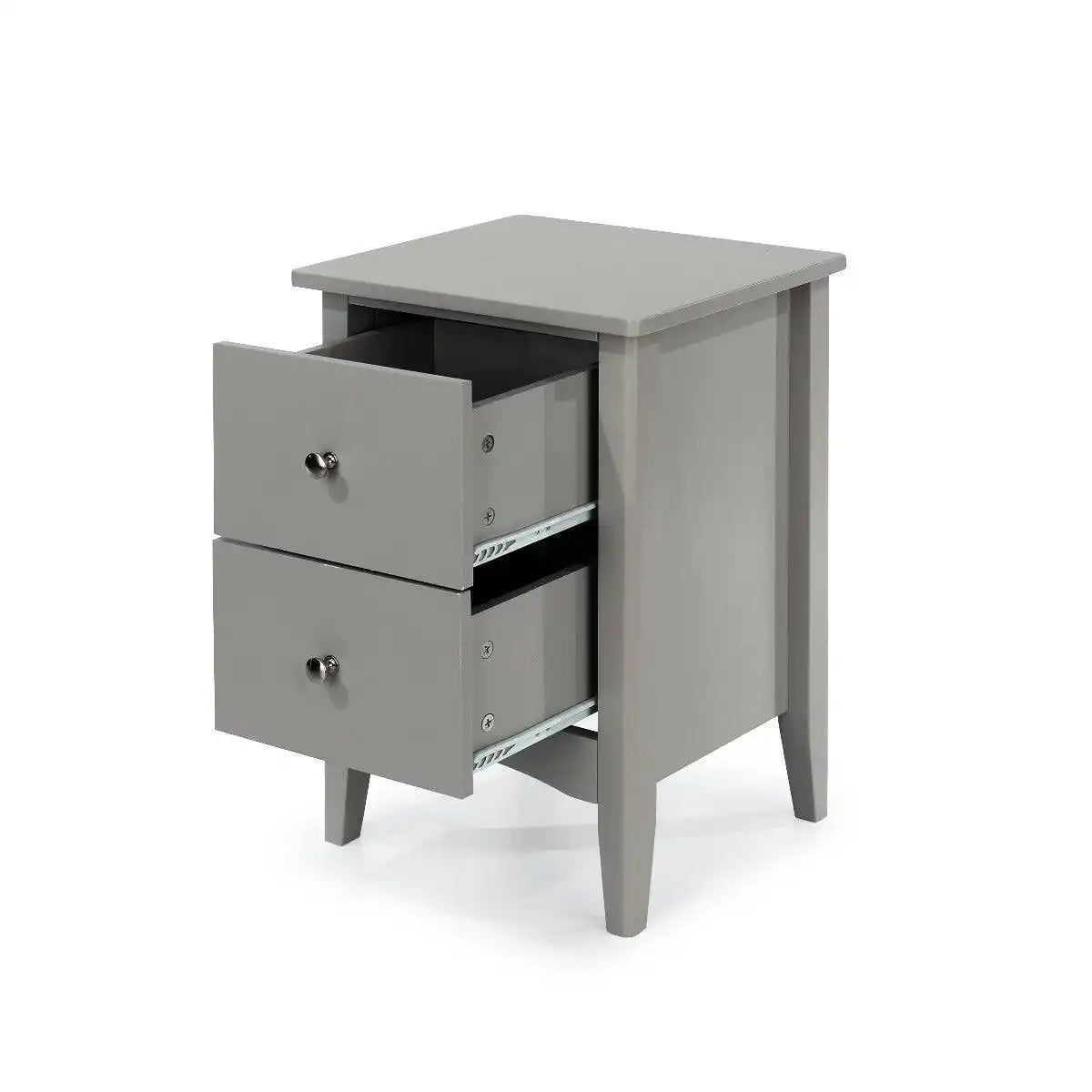 Core Products Como Light Grey 2 drawer beside cabinet - Price Crash Furniture