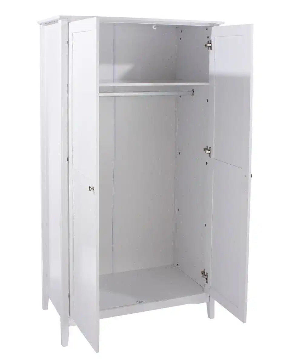 Core Products Como White 2 door wardrobe - Price Crash Furniture
