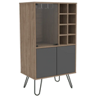 Core Vegas Bleached Oak Effect Wine Cabinet - Price Crash Furniture