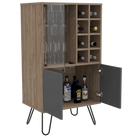 Core Vegas Bleached Oak Effect Wine Cabinet - Price Crash Furniture