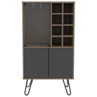 Core Vegas Bleached Oak Effect Wine Cabinet - Price Crash Furniture