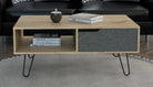 Core Manhattan 1 Drawer Bleached Pine Coffee Table - Price Crash Furniture