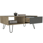 Core Manhattan 1 Drawer Bleached Pine Coffee Table - Price Crash Furniture