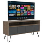 Core Vegas Bleached Oak Effect 4 Door TV Stand - Price Crash Furniture
