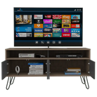 Core Vegas Bleached Oak Effect 4 Door TV Stand - Price Crash Furniture