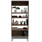 Core Vegas Bleached Oak Effect Display Bookcase With Door - Price Crash Furniture