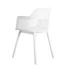 COSMOLIVING Camelo Resin Dining Chairs 2PK White - Price Crash Furniture