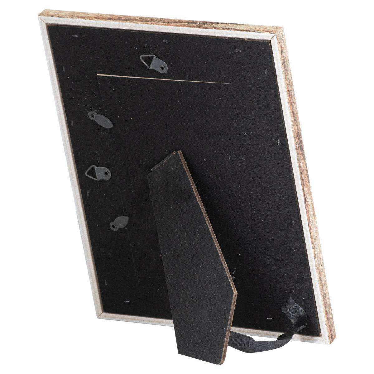 Distressed Wood With Silver Bevel 4X6 Photo Frame - Price Crash Furniture