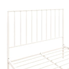 Giulia Modern Metal King size Bed in White by Dorel - Price Crash Furniture
