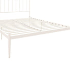 Giulia Modern Metal King size Bed in White by Dorel - Price Crash Furniture