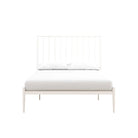 Giulia Modern Metal King size Bed in White by Dorel - Price Crash Furniture