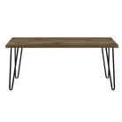 Owen Retro Coffee Table Distressed in Walnut - Price Crash Furniture