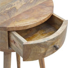 Floral Bone Inlay Bedside Cabinet - Price Crash Furniture