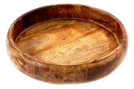 Shallow 34cm Wooden Bowl by Geko - Price Crash Furniture