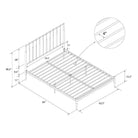 Giulia Modern Metal King size Bed in Black by Dorel - Price Crash Furniture
