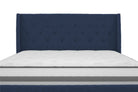 Her Majesty Linen Double Bed - in Blue by Dorel - Price Crash Furniture