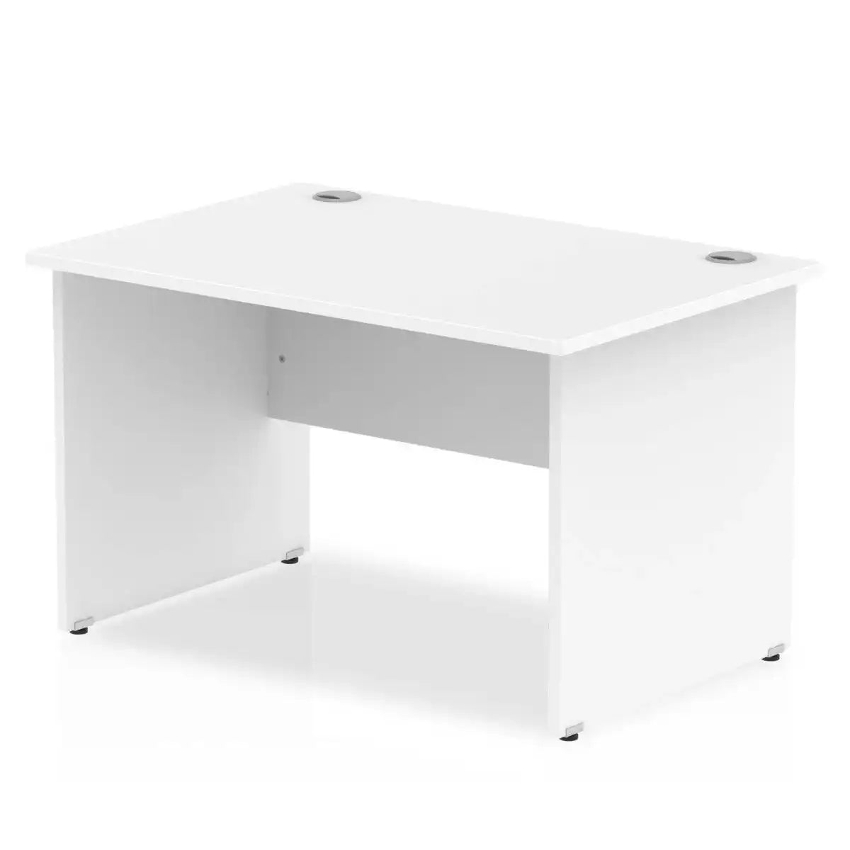 Impulse Straight Desk White Top Panel End Leg - Price Crash Furniture