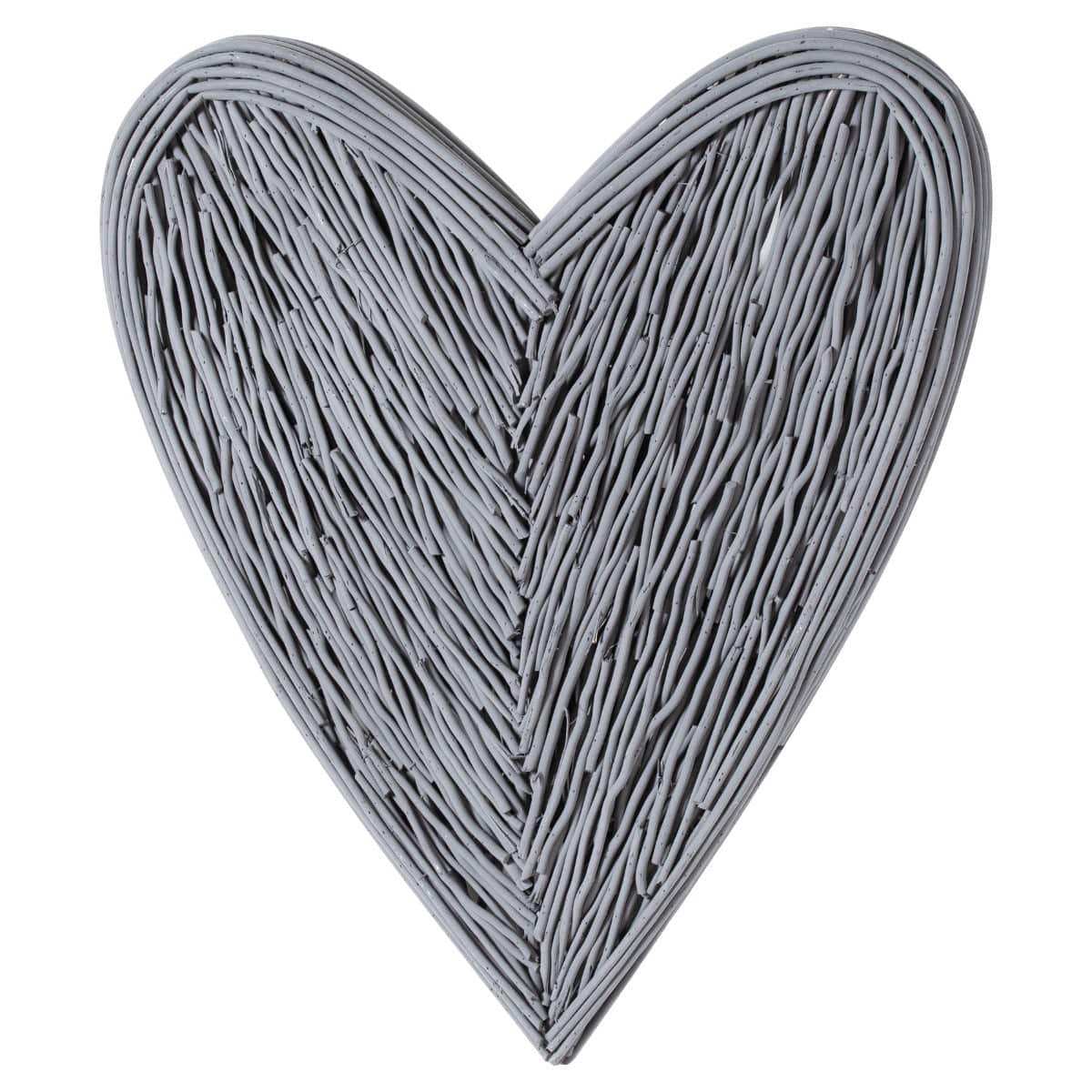 Large Grey Willow Branch Heart - Price Crash Furniture