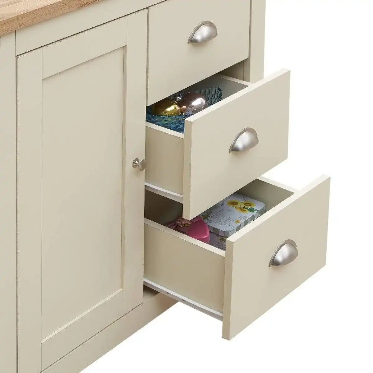 Lisbon sideboard with 1 door 3 drawers by TAD - Price Crash Furniture
