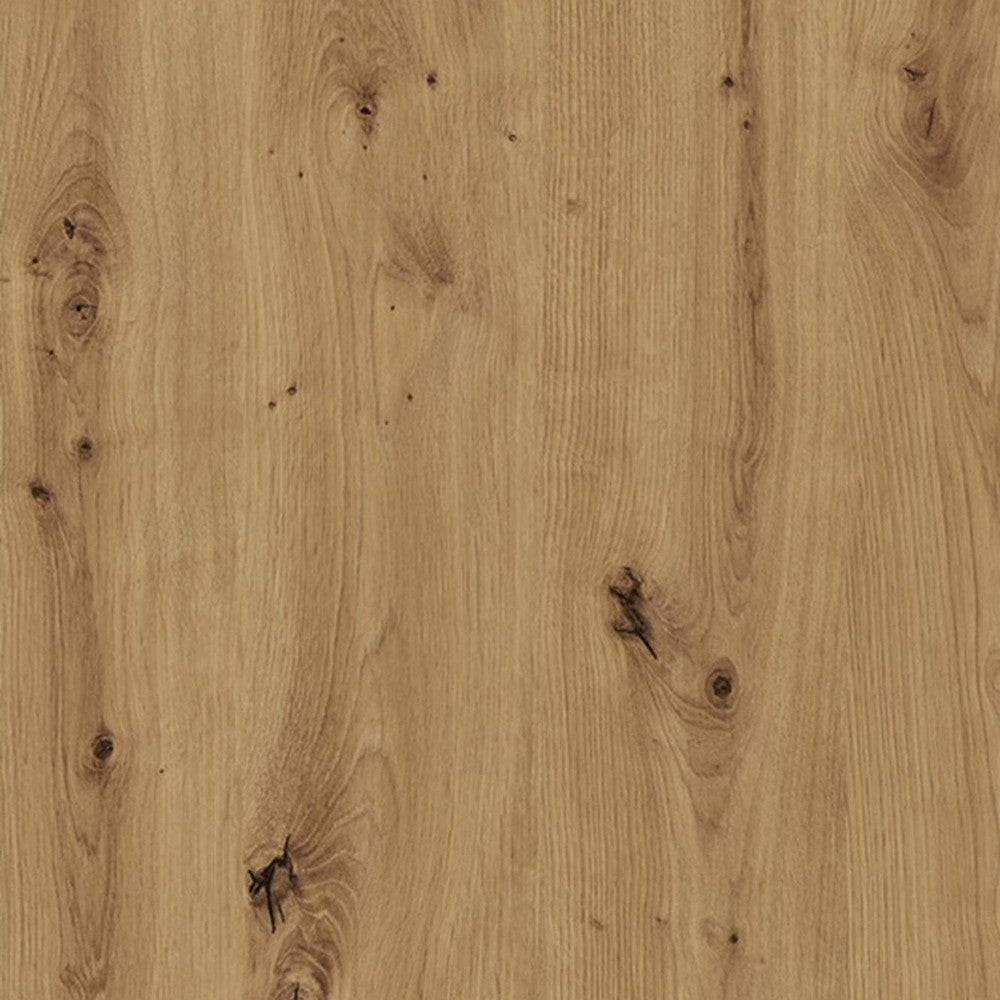 Luci 4 Door Tall Wide Cupboard Wardrobe Unit (including LED lighting) in White and Oak - Price Crash Furniture