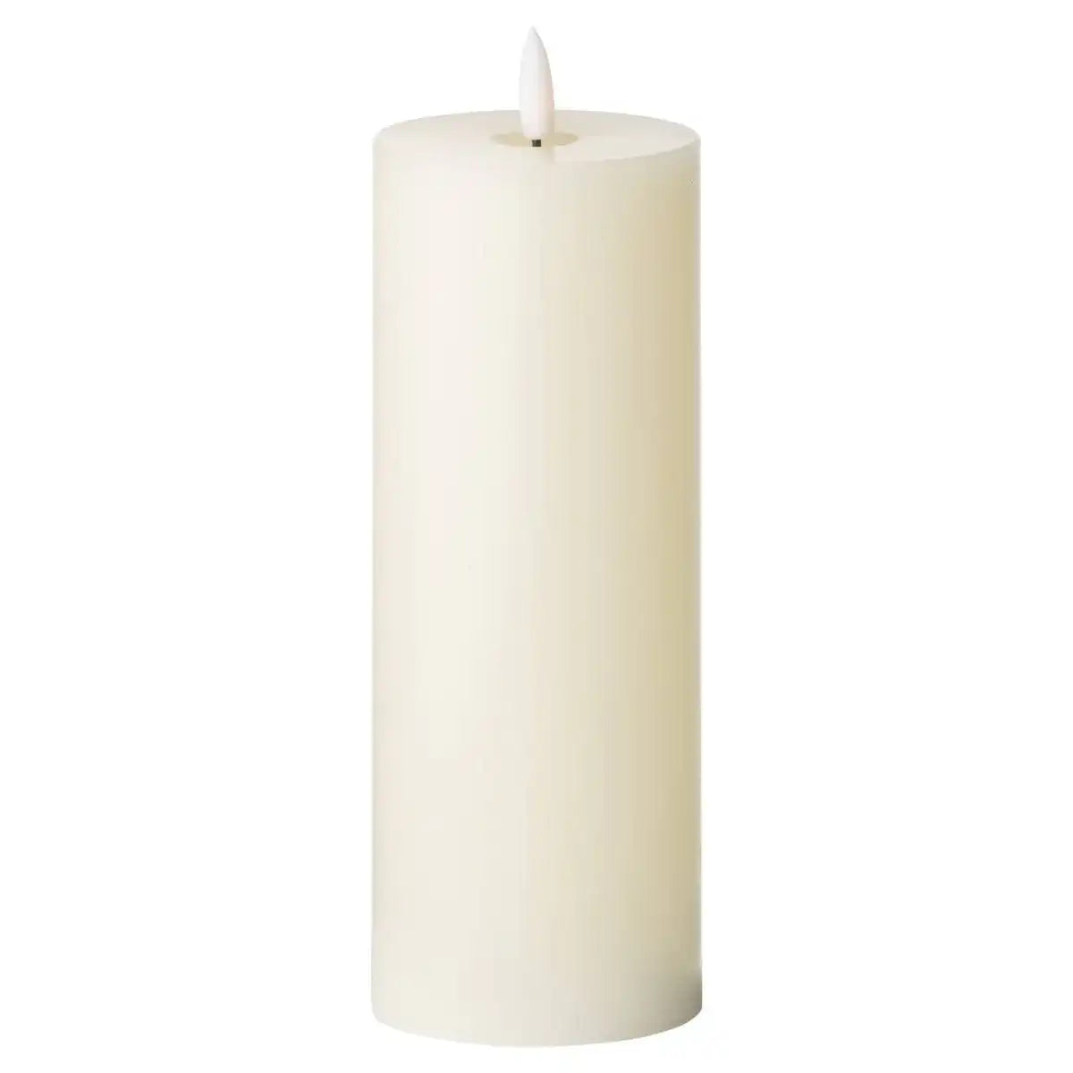 Luxe Collection Natural Glow 3 x 8 LED Ivory Candle - Price Crash Furniture