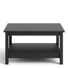 Madrid Coffee Table with Shelf in Matt Black - Price Crash Furniture