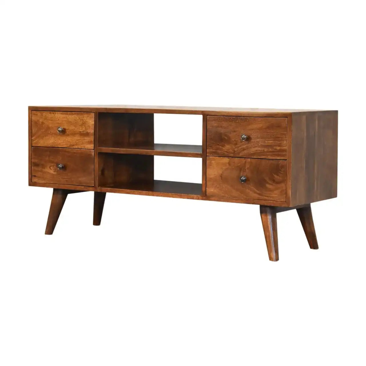 Nordic Chestnut Entertainment Unit TV Stand by Artisan Furniture - Price Crash Furniture