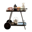 Novogratz Barbie Drinks Bar Serving Cart in Grey Indoor/Outdoor - Price Crash Furniture