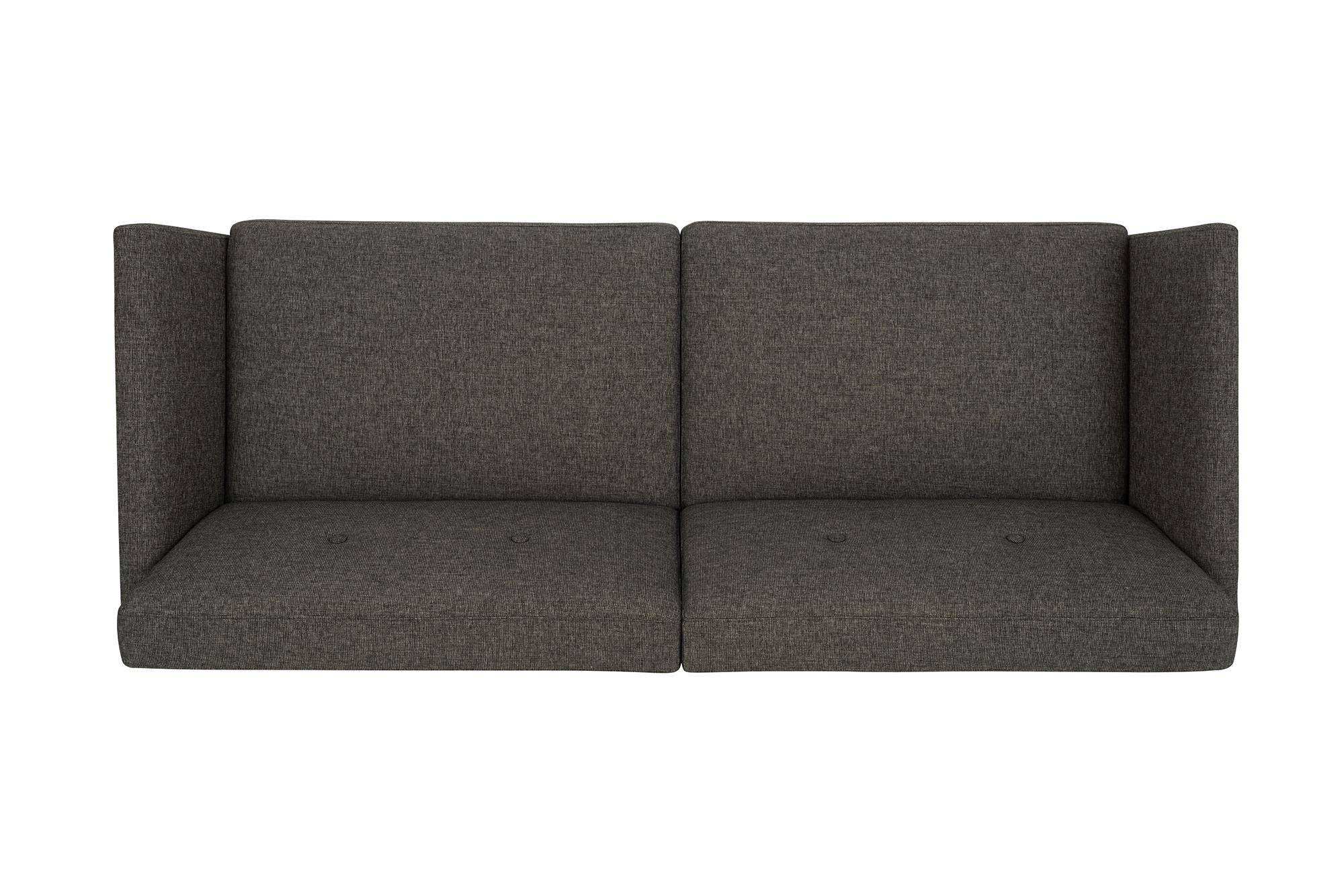 NOVOGRATZ Regal Futon Sofa Bed - Linen - Grey - Price Crash Furniture