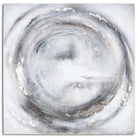 Orion Silver And Grey Hand Painted Canvas - Price Crash Furniture