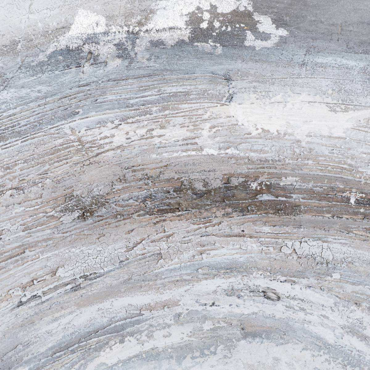 Orion Silver And Grey Hand Painted Canvas - Price Crash Furniture