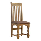 Pair of Granary Royale Dining Chairs with Leather Seat - Price Crash Furniture