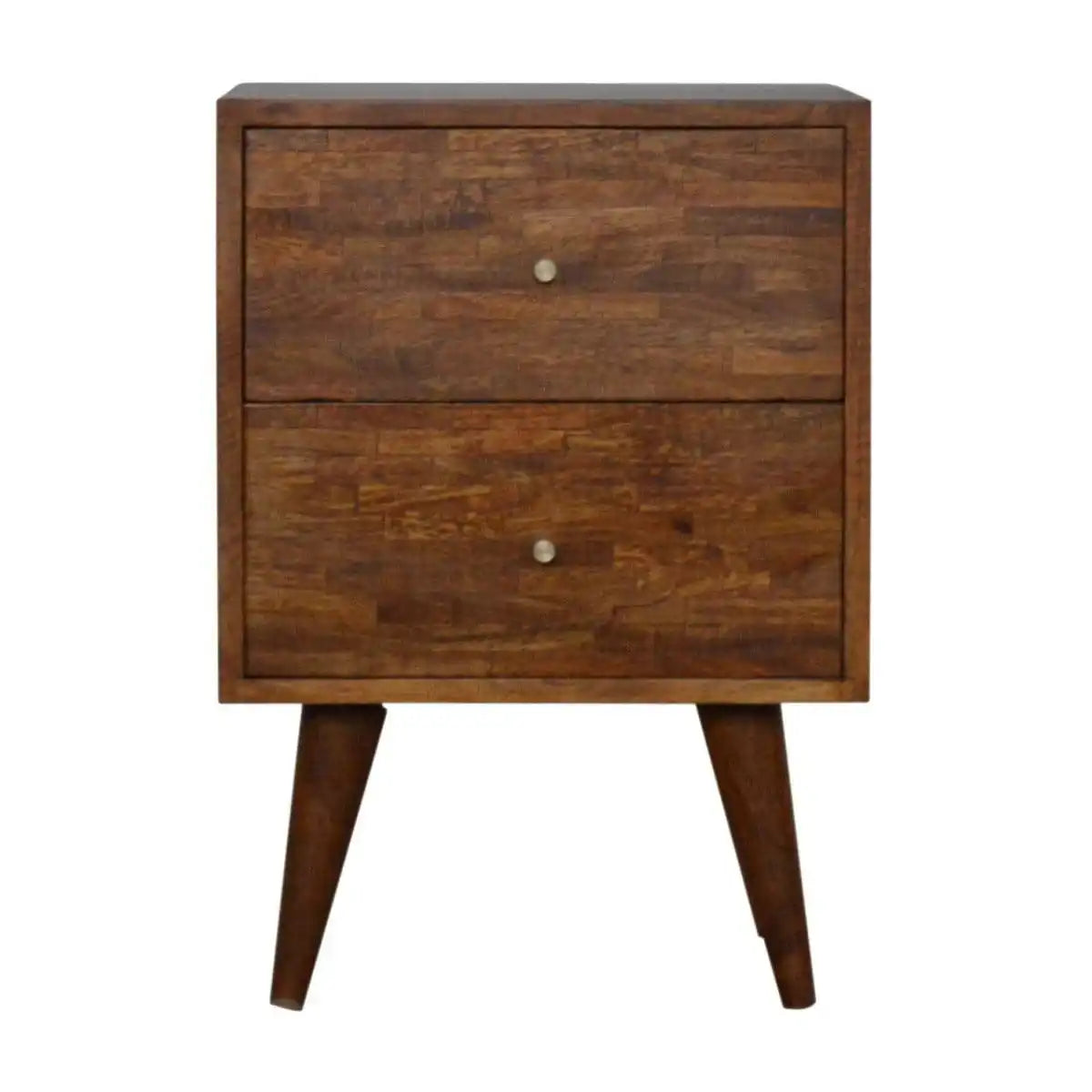 Patchwork Pattern Coffee Table in Chestnut-effect Mango Wood - Price Crash Furniture