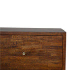 Patchwork Pattern Coffee Table in Chestnut-effect Mango Wood - Price Crash Furniture