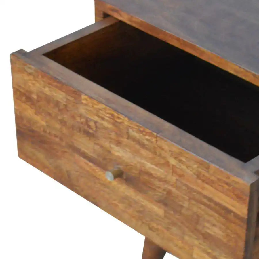 Patchwork Pattern Coffee Table in Chestnut-effect Mango Wood - Price Crash Furniture