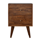 Patchwork Pattern Coffee Table in Chestnut-effect Mango Wood - Price Crash Furniture