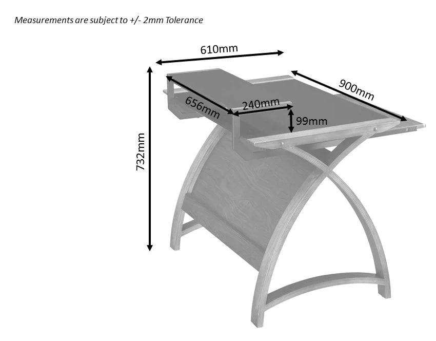 PC201 Helsinki 900mm Desk in Walnut by Jual - Price Crash Furniture