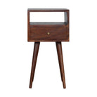 Petite Bedside Table in Washed Cherry Finish - Price Crash Furniture