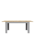 Bohol Extending Dining Table In Riviera Oak & Grey Oak - Price Crash Furniture