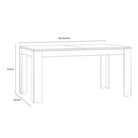 Bohol Extending Dining Table In Riviera Oak & White - Price Crash Furniture