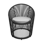 COSMOLIVING Taura Resin Lounge Chair Outdoor Black - Price Crash Furniture