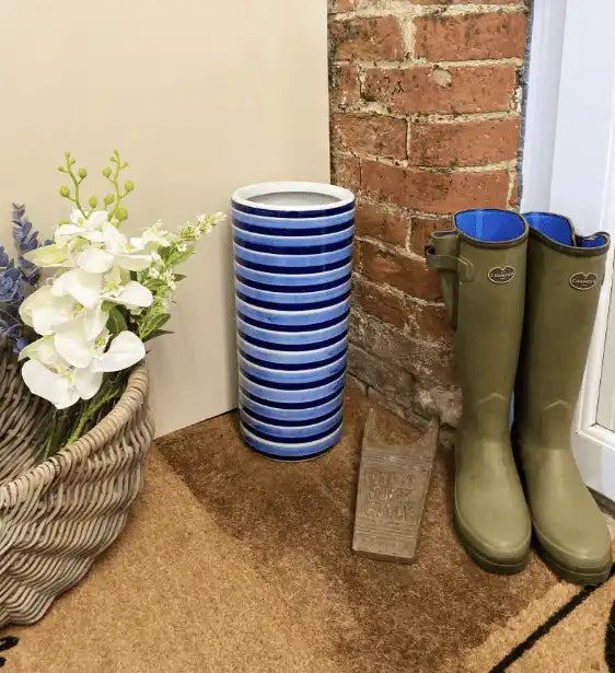 Horizontal Striped Umbrella Stand - Price Crash Furniture